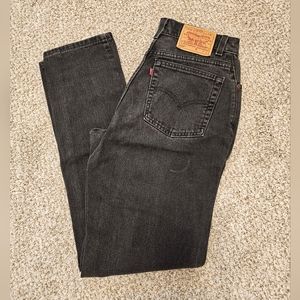 Vintage Black Sz 10 Levi's Relaxed Fit Tapered Leg